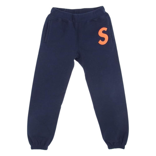 Supreme シュプリーム 19AW S Logo Sweat Pant Sロゴ スウェット パンツ ネイビー系 S【中古】
