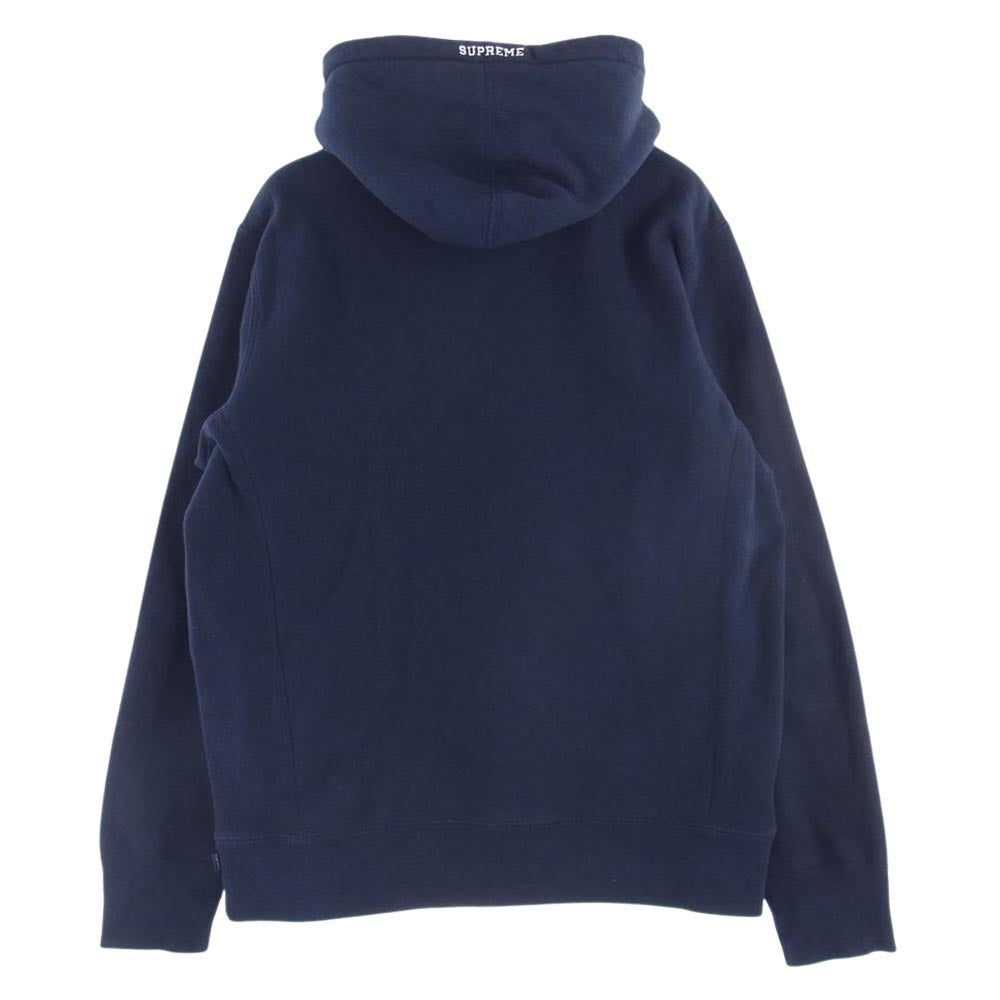 Supreme シュプリーム 19AW S Logo Hooded sweatshirt Sロゴ フーデッドスウェットシャツ パーカー ネイビー系 M【中古】