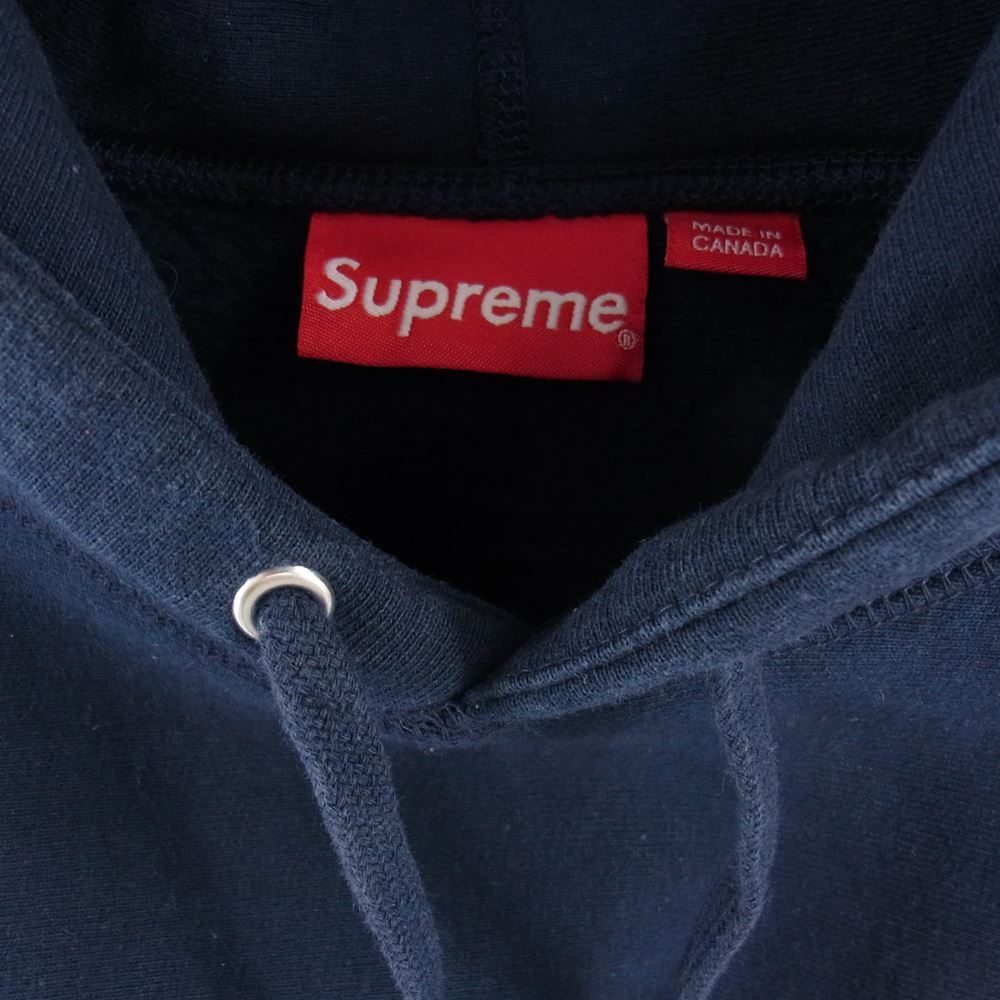 Supreme シュプリーム 19AW S Logo Hooded sweatshirt Sロゴ フーデッドスウェットシャツ パーカー ネイビー系 M【中古】
