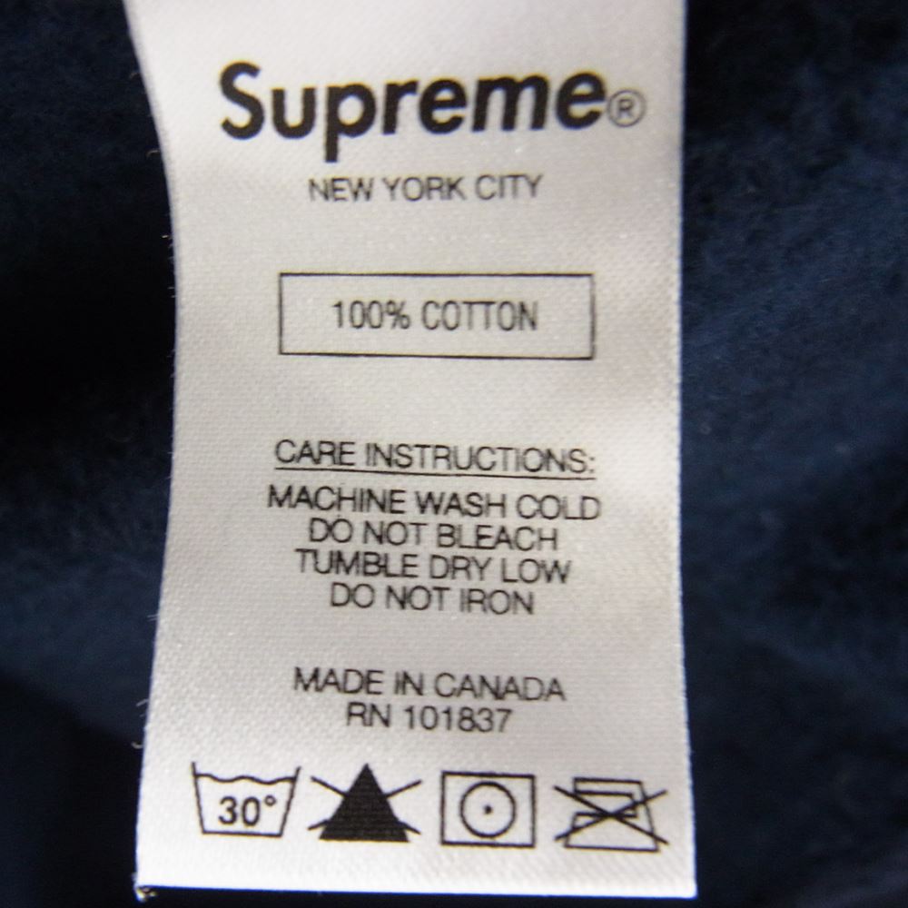 Supreme シュプリーム 19AW S Logo Hooded sweatshirt Sロゴ フーデッドスウェットシャツ パーカー ネイビー系 M【中古】