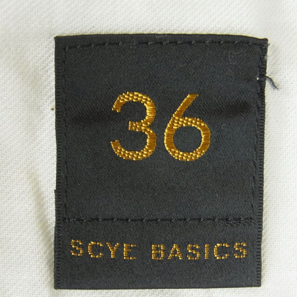 Scye サイ 5122-81508 San Joaquin Chino Loose Fit Tapered サンホアキンチノ ルーズフィットテーパード トラウザーズ チノパン パンツ ベージュ系 36【中古】