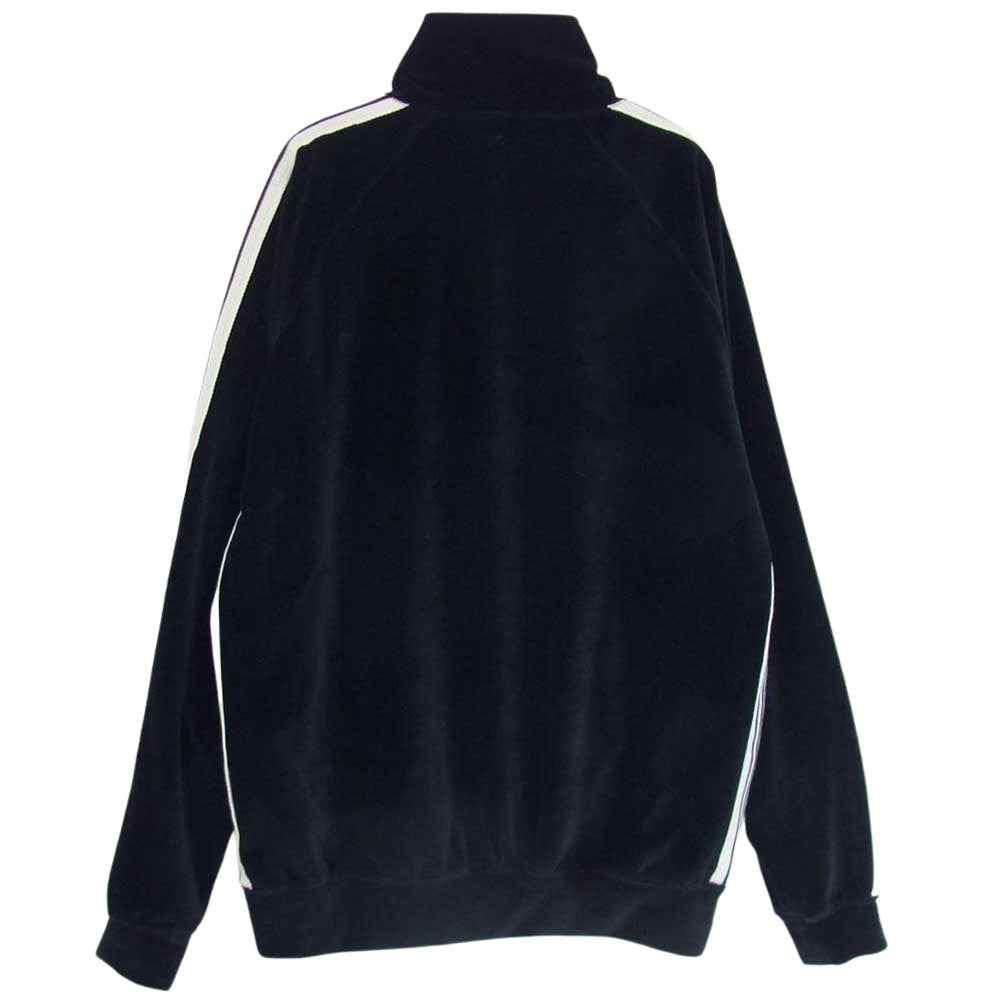 Needles ニードルス 23SS LQ454 TRACK JACKET サイドライン ベロア トラック ジャケット ブラック系 L【極上美品】【中古】