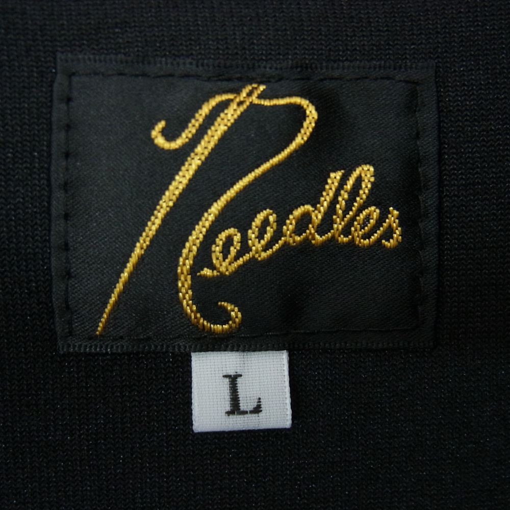 Needles ニードルス 23SS LQ454 TRACK JACKET サイドライン ベロア トラック ジャケット ブラック系 L【極上美品】【中古】