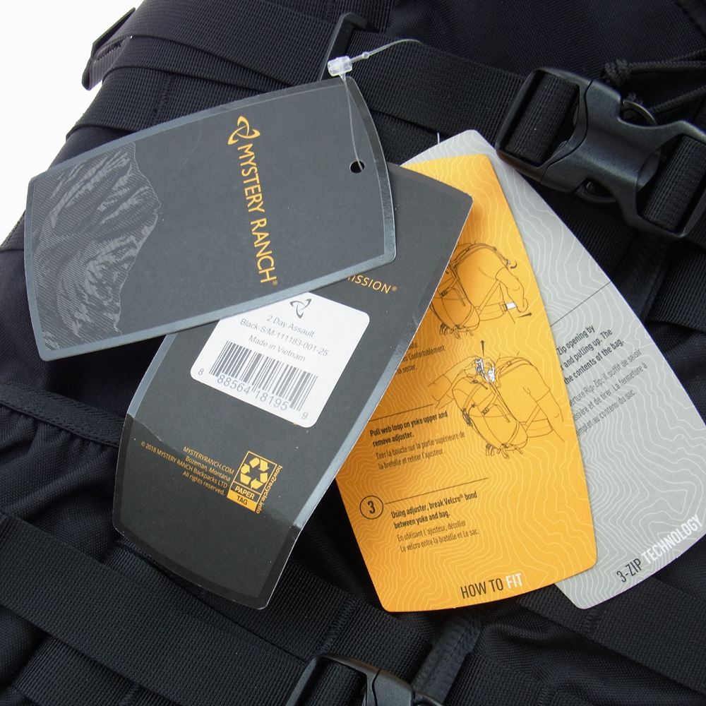 MYSTERY RANCH ミステリーランチ 2 day assault black 2デイアサルト バッグパック リュック ブラック系【美品】【中古】