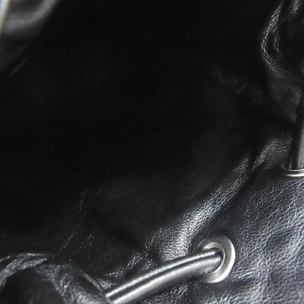 ジルサンダー プラス DRAWSTRING POUCH ドロー ストリング レザー ショルダー バッグ オフホワイト系【中古】