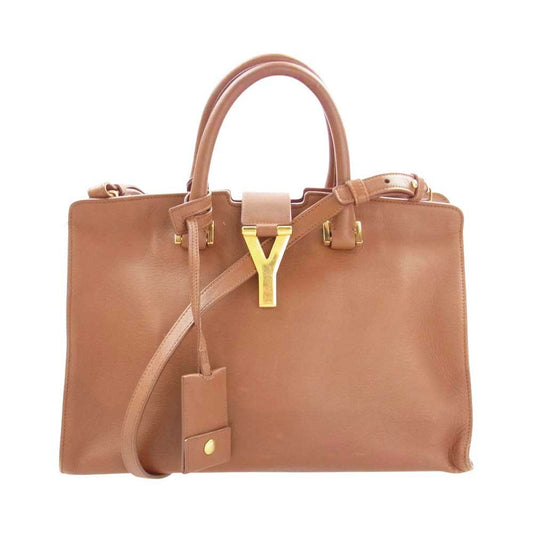 SAINT LAURENT サンローラン 311210 BJ50J 2219 プチ カバス レザー ショルダー バッグ ブラウン系【中古】