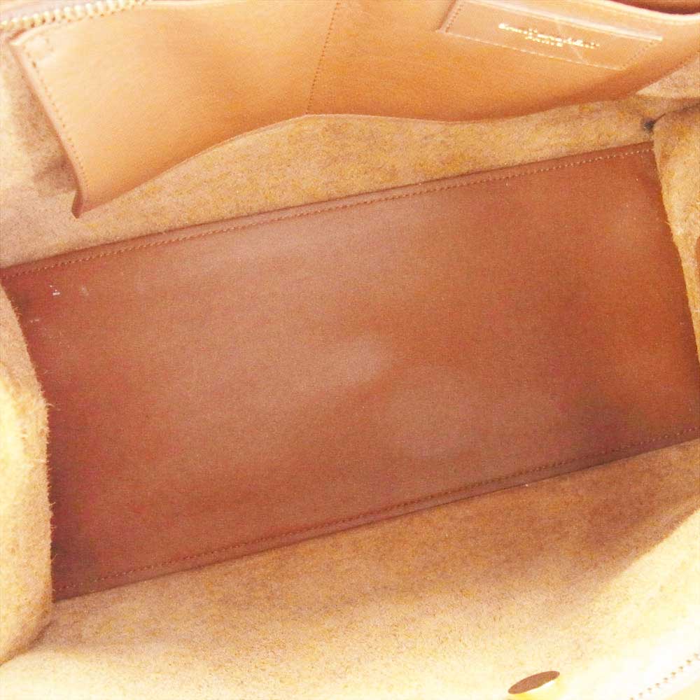 SAINT LAURENT サンローラン 311210 BJ50J 2219 プチ カバス レザー ショルダー バッグ ブラウン系【中古】