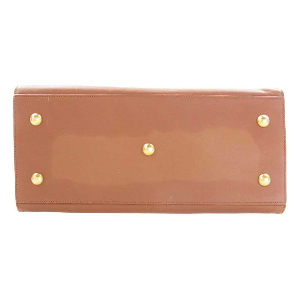 SAINT LAURENT サンローラン 311210 BJ50J 2219 プチ カバス レザー ショルダー バッグ ブラウン系【中古】