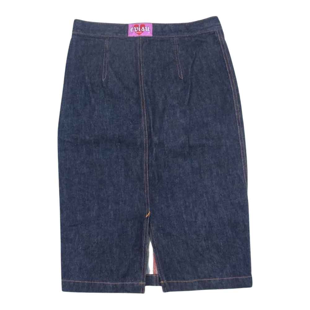EVISU エヴィス donna ドンナ デニム スカート インディゴブルー系 38【中古】