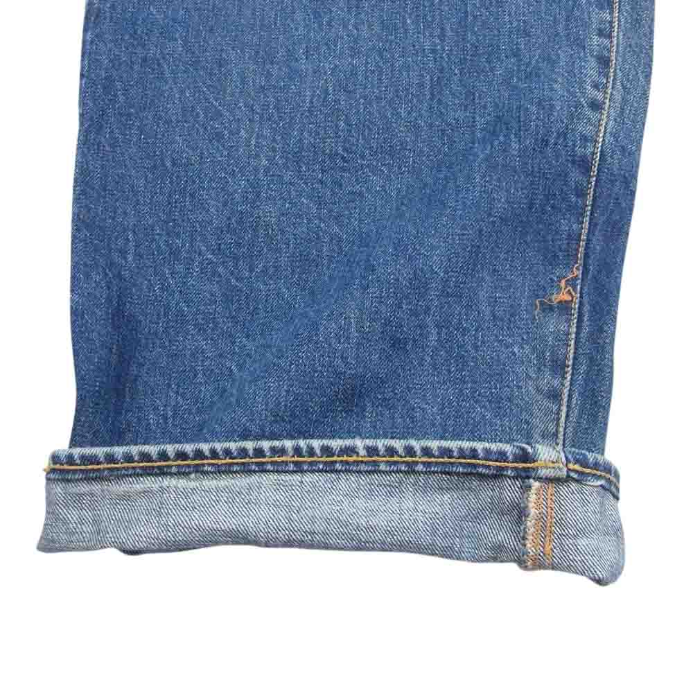 EVISU エヴィス 道楽 ペイント デニム パンツ イエロー インディゴブルー系 44【中古】