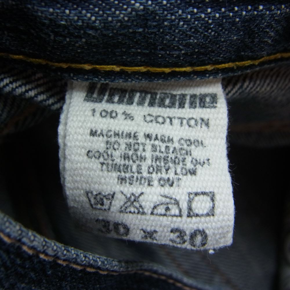 EVISU エヴィス YAMANE ヤマネ ビッグカモメ レッド ペイント デニム ショーツ ショート パンツ  インディゴブルー系 30【中古】