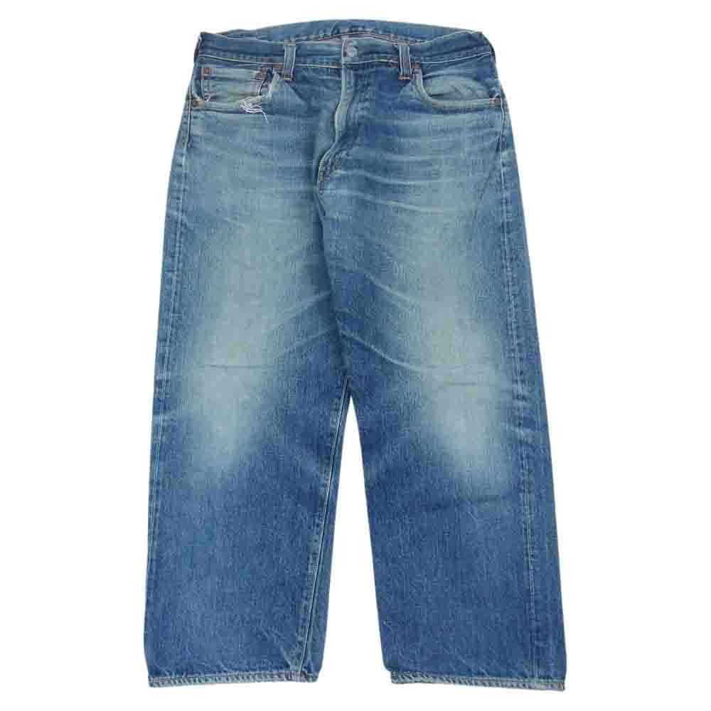 EVISU エヴィス No2 SPECIAL カモメ ペイント 赤耳 デニム パンツ   インディゴブルー系【中古】