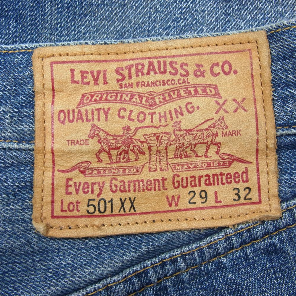 Levi's リーバイス 47501-0123 47モデル LVC 501XX ヴィンテージクロージング 復刻 レプリカ デニム パンツ インディゴブルー系 29【中古】