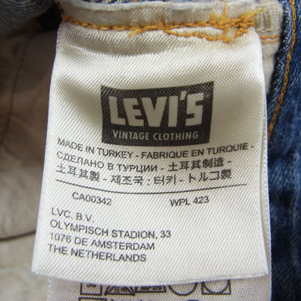 Levi's リーバイス 47501-0123 47モデル LVC 501XX ヴィンテージクロージング 復刻 レプリカ デニム パンツ インディゴブルー系 29【中古】