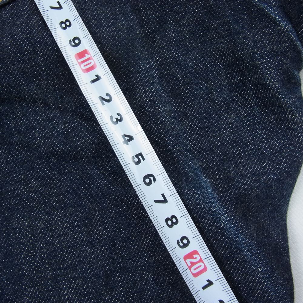 EVISU エヴィス 2001 No1 SPECIAL 戒 ペイント 金耳 デニム パンツ  インディゴブルー系 33【中古】