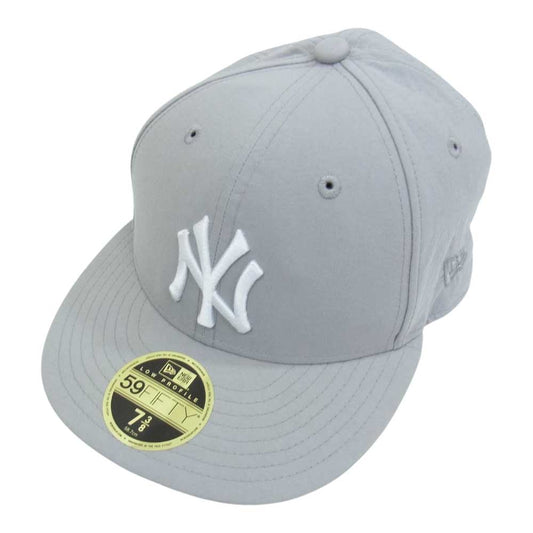 キス × NEW ERA LOW PROFILE Newyorkyankees ニューヨークヤンキース ベースボール キャップ グレー系 7 3/8【中古】