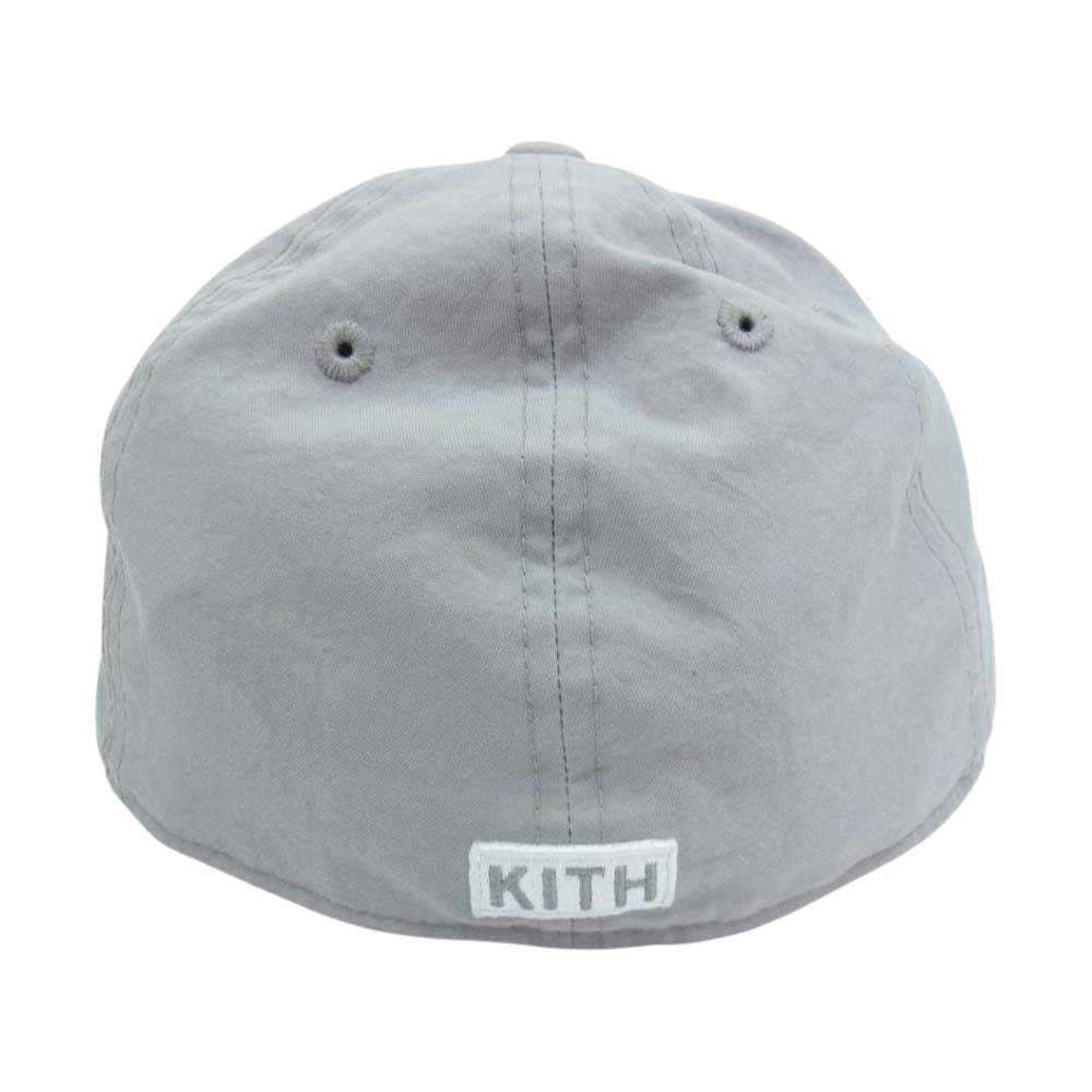 キス × NEW ERA LOW PROFILE Newyorkyankees ニューヨークヤンキース ベースボール キャップ グレー系 7 3/8【中古】