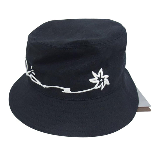 Dior ディオール 033C906U4511 × Travis Scott Cactus Jack トラヴィススコット カクタスジャック Bob Hat ボブ バケット ハット ブラック系 M【極上美品】【中古】
