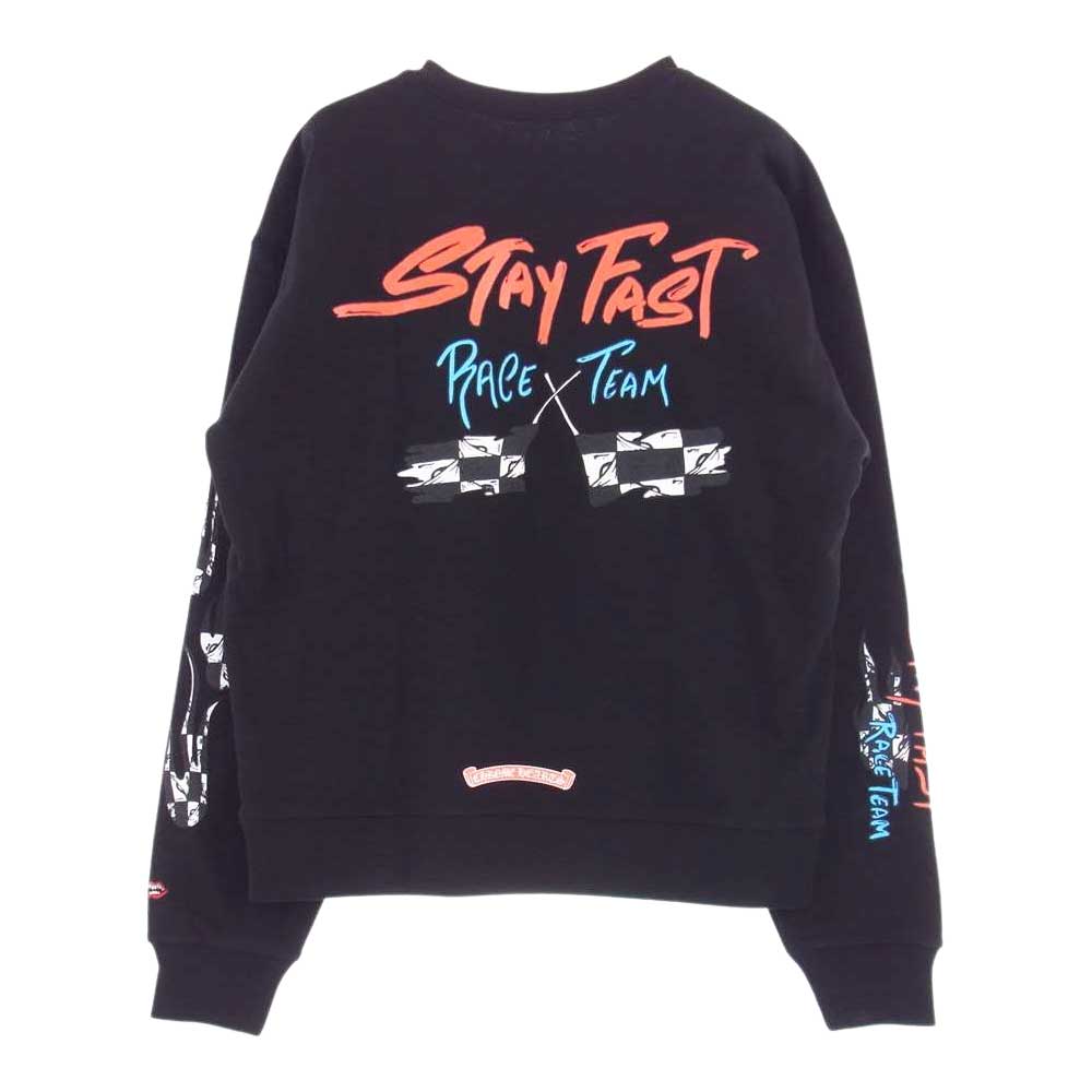 CHROME HEARTS クロムハーツ（原本無） 22SS MATTY BOY Stay Fast Crewneck マッティ―ボーイ ステイ ファスト クルーネック ブラック系 M【美品】【中古】