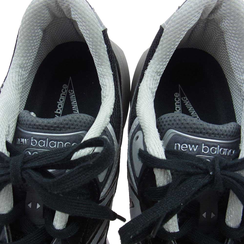 NEW BALANCE ニューバランス M990BK6 USA製 スニーカー ブラック ブラック系 グレー系 27.5cm【中古】