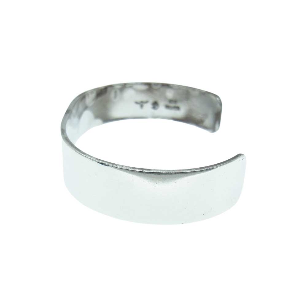 タディアンドキング ロングホーン 平打ち バングル GP K18 SILVER シルバー系【中古】