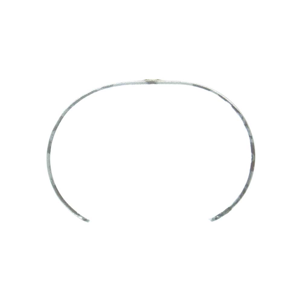 タディアンドキング ロングホーン 平打ち バングル GP K18 SILVER シルバー系【中古】