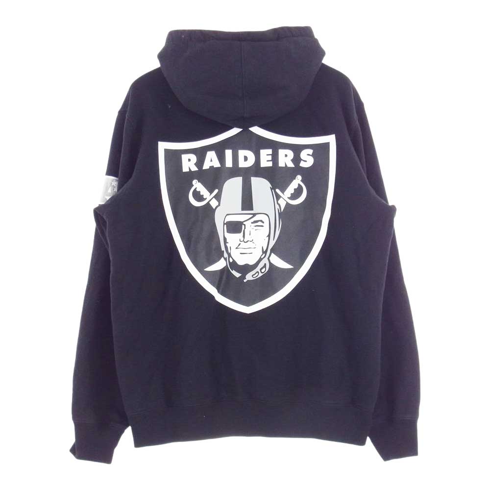 Supreme シュプリーム 19SS  Raiders 47 Hooded Sweatshirt レイダース スウェットプルオーバー スウェット パーカー ブラック ブラック系 L【中古】