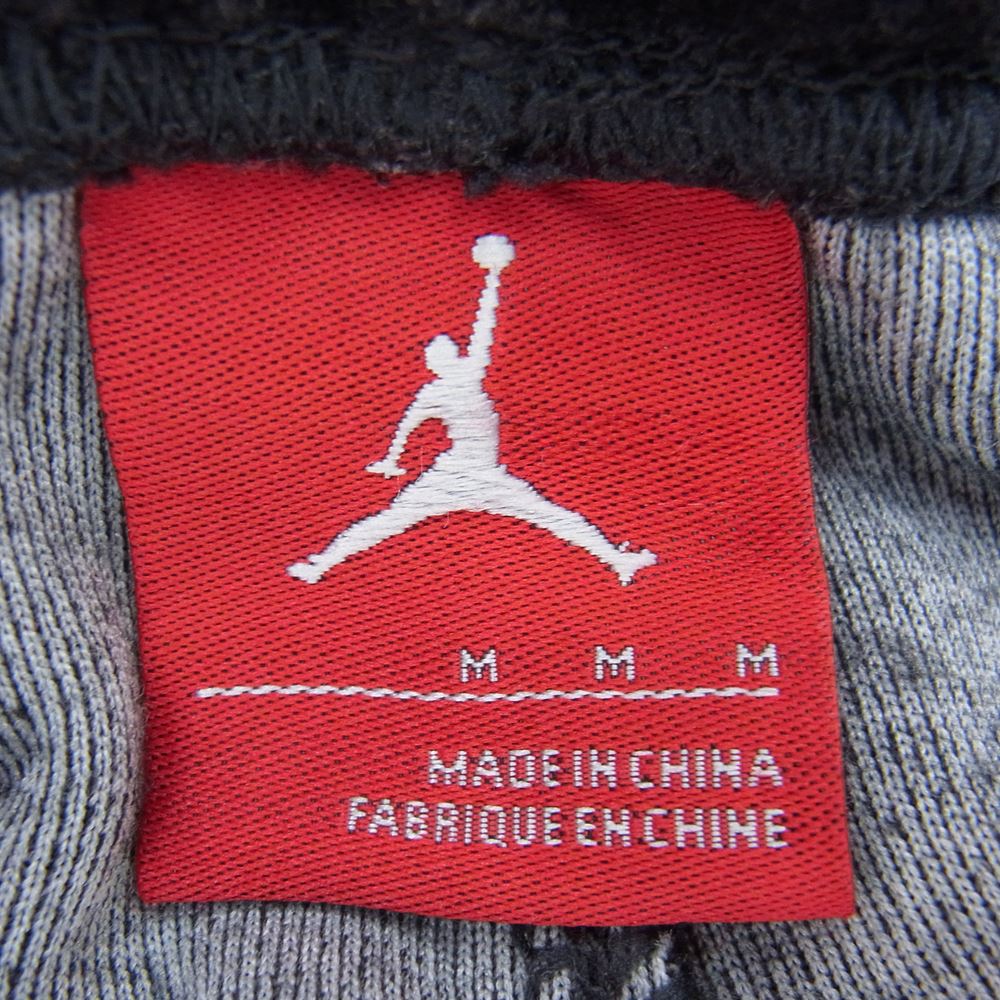 NIKE AIR JORDAN ナイキ ジョーダン 323777-032 ベロア ウォームアップ パンツ ブラック グレー  チャコール系 M【中古】