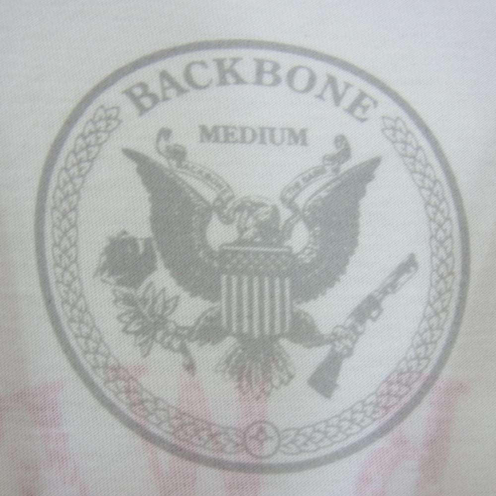 BACKBONE バックボーン BB10FW-C100B プリント イーグル Tシャツ ホワイト系 M【中古】