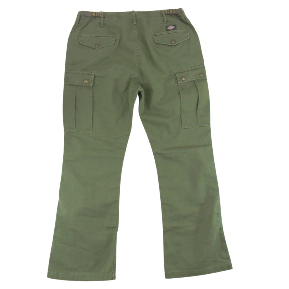 Dickies ディッキーズ 131M40BK01 × BACKBONE バックボーン マルチ ポケット カーゴ パンツ カーキ系 L【中古】