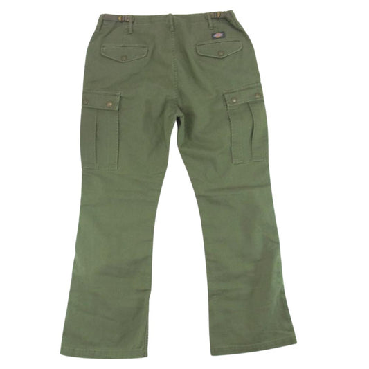 Dickies ディッキーズ 131M40BK01 × BACKBONE バックボーン マルチ ポケット カーゴ パンツ カーキ系 L【中古】