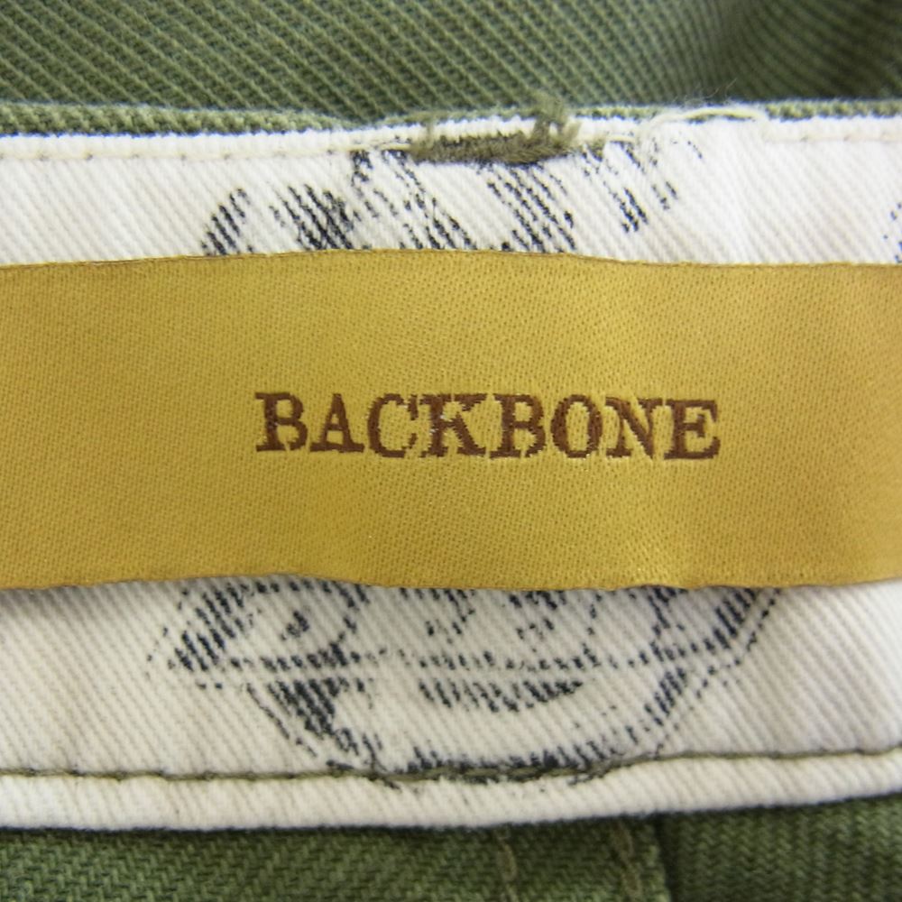 Dickies ディッキーズ 131M40BK01 × BACKBONE バックボーン マルチ ポケット カーゴ パンツ カーキ系 L【中古】