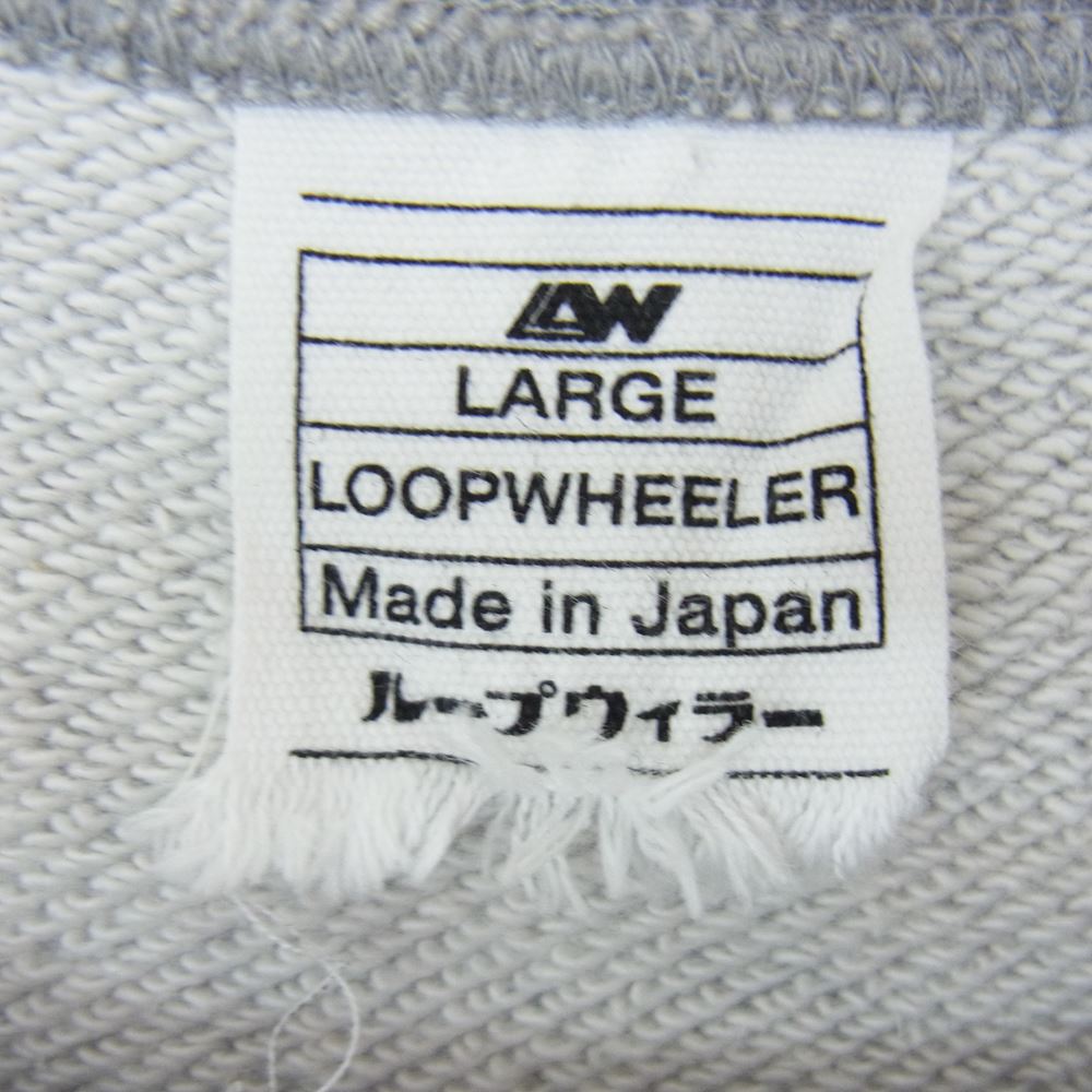 LOOPWHEELER ループウィラー コットン スウェット トレーナー グレー グレー系 L【中古】