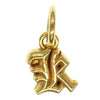 CHROME HEARTS クロムハーツ（原本有） 22K STACK ALPHABET アルファベット ミニ スタックチャーム K イニシャル ゴールド ペンダント ゴールド系【中古】