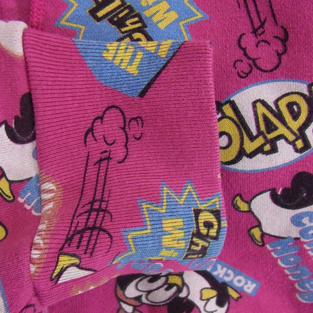 HYSTERIC GLAMOUR ヒステリックグラマー 0253CF06 CW CHILLY PUNKS総柄 PK ジップパーカー ピンク系 S【中古】