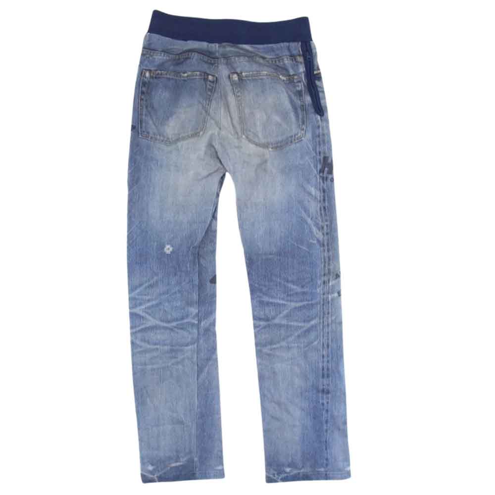 HYSTERIC GLAMOUR ヒステリックグラマー 02221CP07 GUITAR GIRL ギターガール スウェット デニム プリント パンツ インディゴブルー系 S【中古】