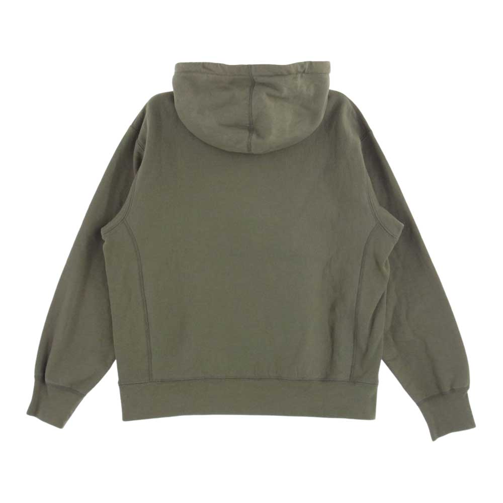 Supreme シュプリーム 20AW Cross Box Logo Hooded Sweatshirt クロス ボックス ロゴ フーデッド スウェット パーカー モスグリーン系 S【中古】