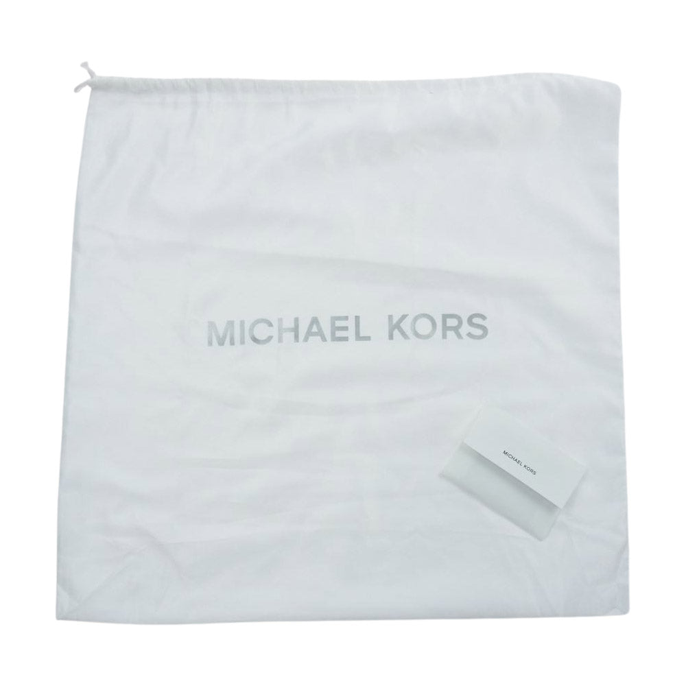 Michael Kors マイケルコース クロコ型押し 2WAY ショルダー ハンド バッグ ブラック系【中古】