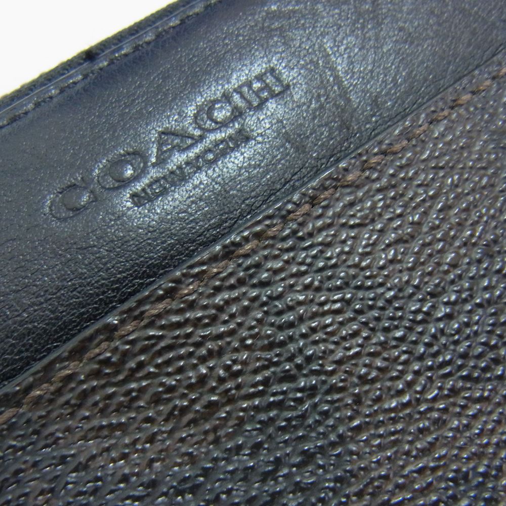 COACH コーチ F87189 シグネチャー カモフラ 長財布 ブラウン系【中古】