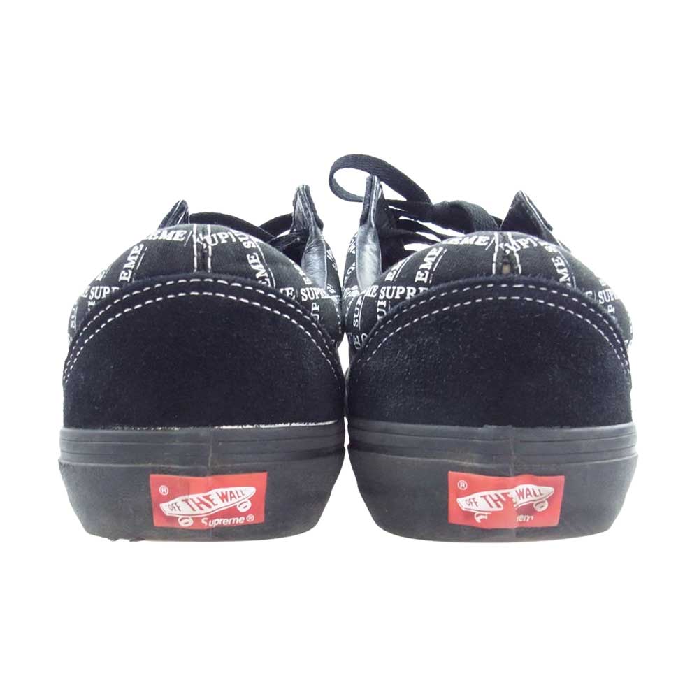 Supreme シュプリーム 20AW × VANS バンズ OLD SKOOL GRID オールドスクール プロ ローカットスニーカー ブラック系 28ｃｍ【中古】