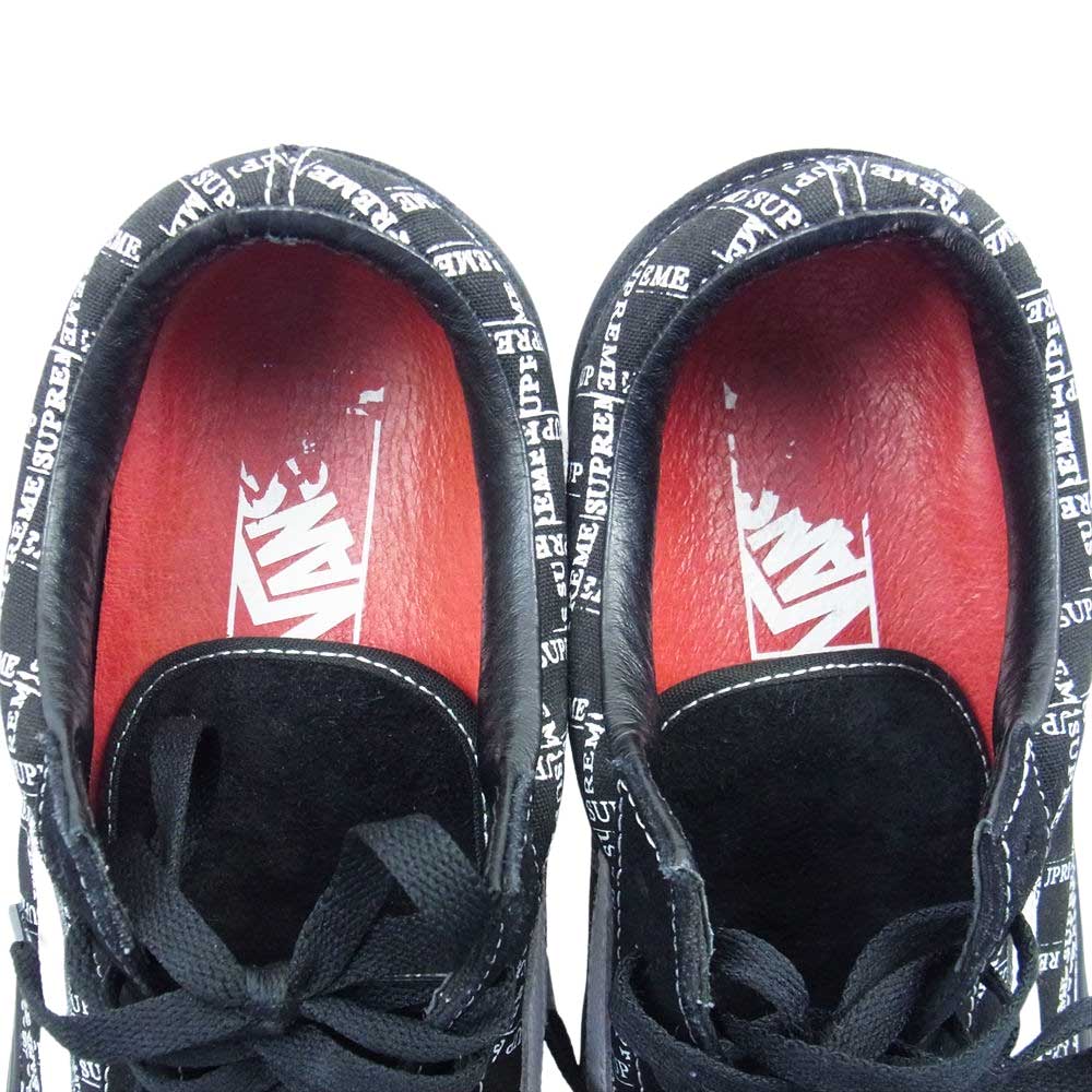 Supreme シュプリーム 20AW × VANS バンズ OLD SKOOL GRID オールドスクール プロ ローカットスニーカー ブラック系 28ｃｍ【中古】
