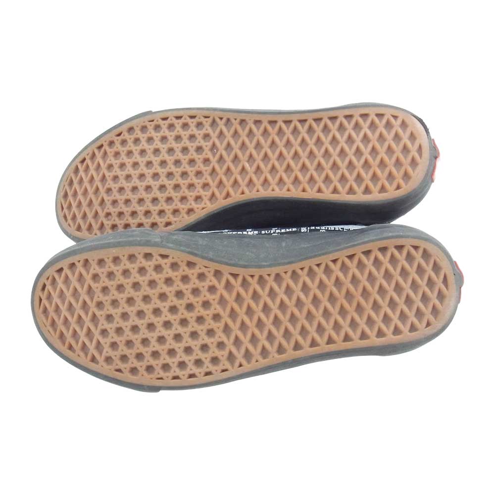 Supreme シュプリーム 20AW × VANS バンズ OLD SKOOL GRID オールドスクール プロ ローカットスニーカー ブラック系 28ｃｍ【中古】