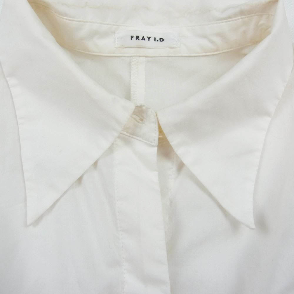 フレイ アイディー FWFO231056 タック ウエスト シャツ ワンピース  ホワイト系 1【中古】