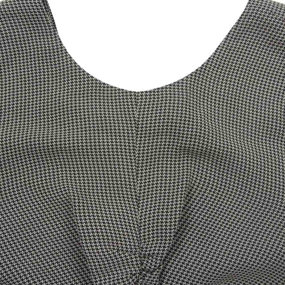 フレイ アイディー 22AW FWFO224084 パフスリーブシャーリング マキシ ワンピース ブラック系 グリーン系 1【中古】