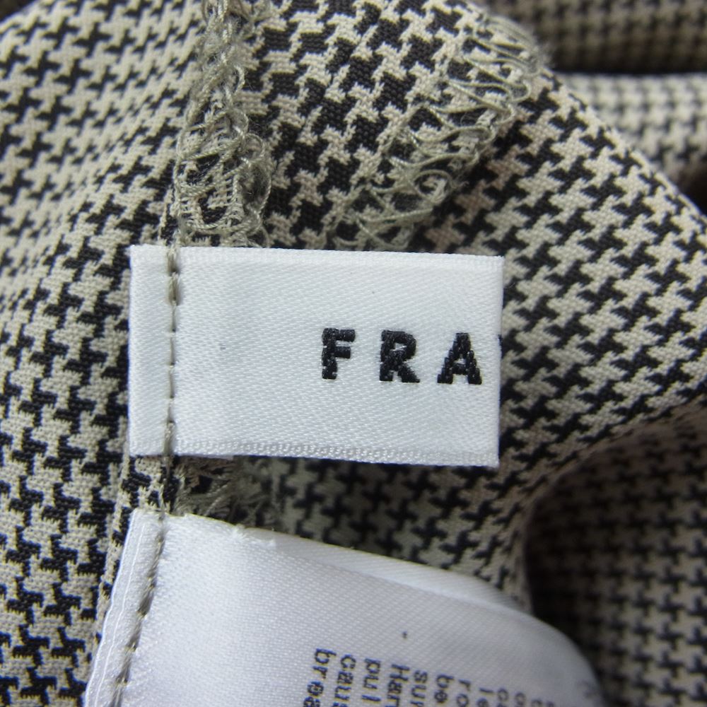 フレイ アイディー 22AW FWFO224084 パフスリーブシャーリング マキシ ワンピース ブラック系 グリーン系 1【中古】