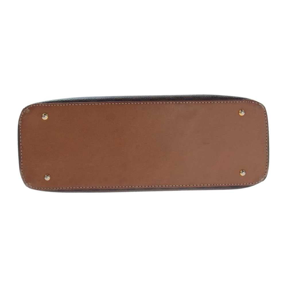 CELINE セリーヌ オールド マカダム柄 ハンドバッグ ブラウン系【中古】