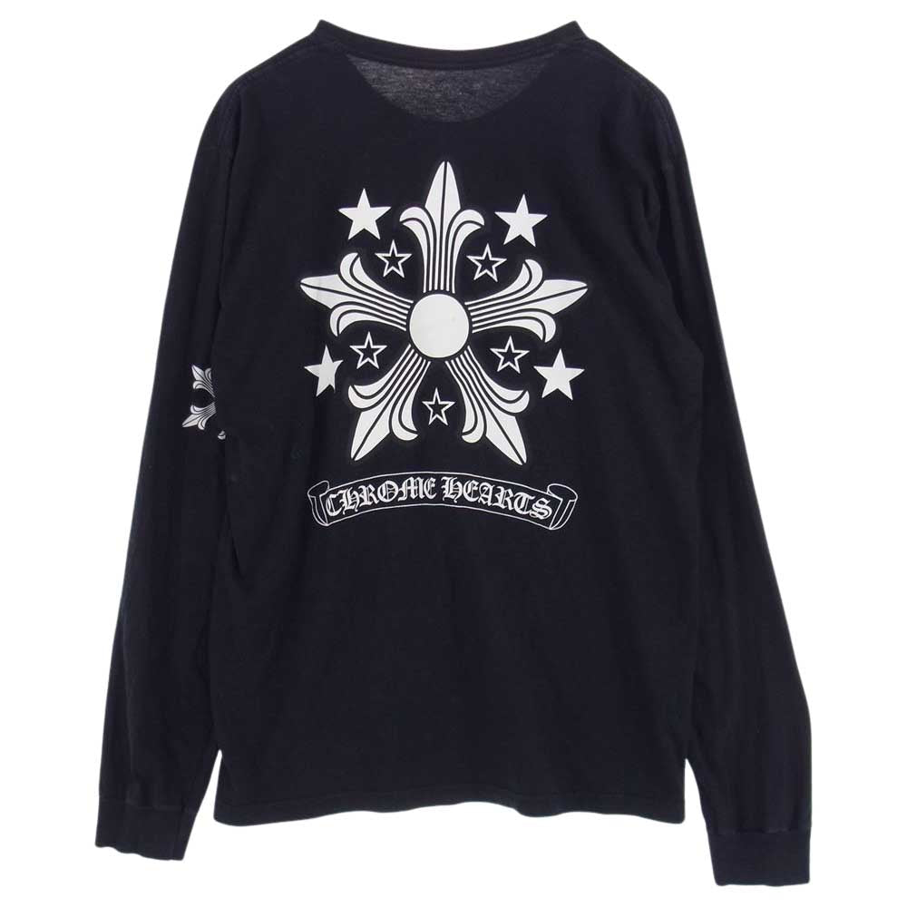 CHROME HEARTS クロムハーツ（原本無） スタークロス ロングスリーブ TEE 長袖 Tシャツ ブラック系【中古】