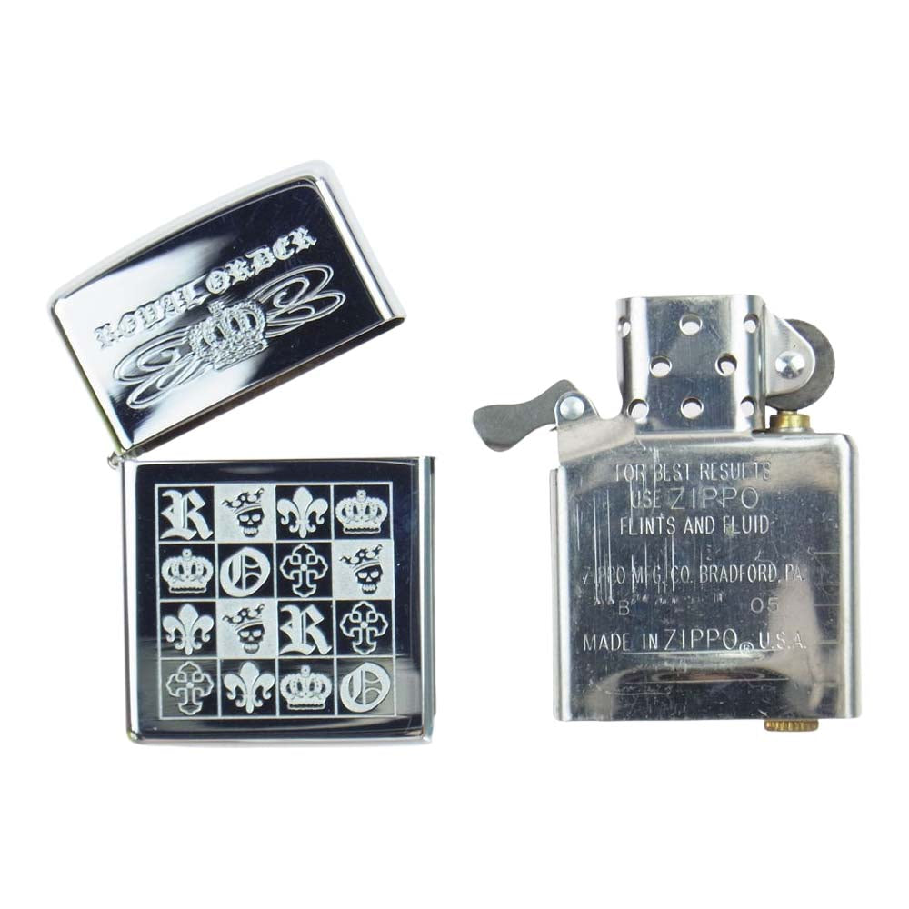 ROYAL ORDER ロイヤルオーダー ZIPPO ジッポ ライター シルバー系【中古】