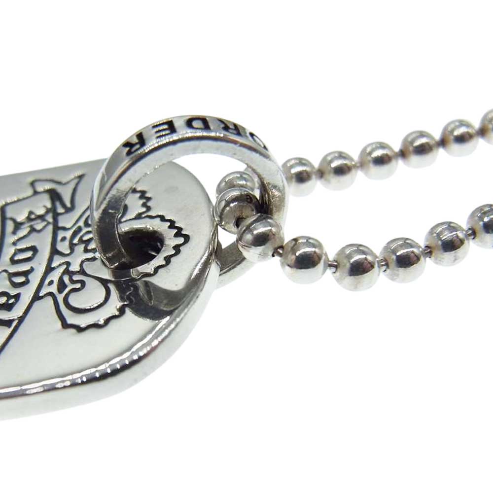 ROYAL ORDER ロイヤルオーダー ドッグタグ ペンダントトップ ネックレス シルバー系【中古】