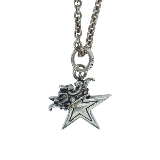ROYAL ORDER ロイヤルオーダー スター クラウン ペンダント ネックレス シルバー系【中古】